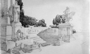 Ilustración monumento de las Cortes de Cádiz